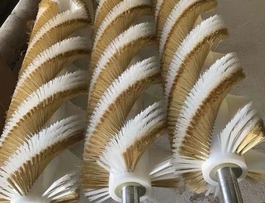 Wear-resistant Nylon Electric Cleaning Roller Brush Conveyor Belt Cleaner for Cement Coal Mine Sand Plant