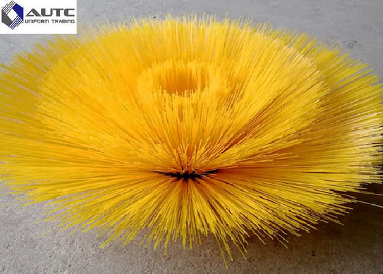 Customize Road Sweeper Brush Galvanized Iron Base Anti - Corrosion Adjustable