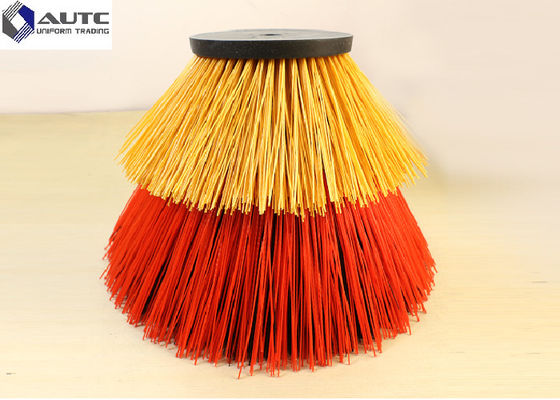 Customize Road Sweeper Brush Galvanized Iron Base Anti - Corrosion Adjustable