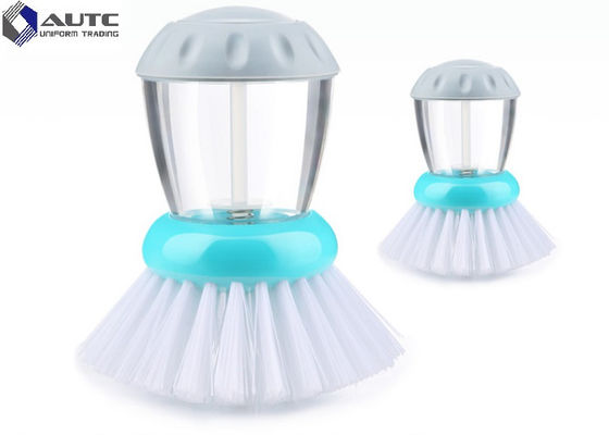 Eco Friendly Dish Cleaning Brush With Plastic Anti - Skid Handle High Efficiency