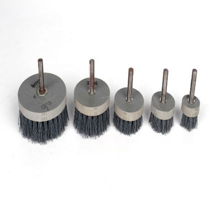 Deburring brush for CNC milling machine Glue-injected abrasive wire disc brush for polishing automobile wheels