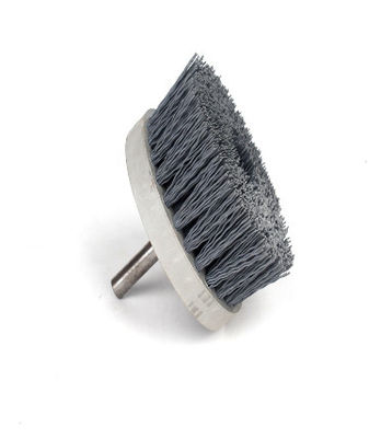 Deburring brush for CNC milling machine Glue-injected abrasive wire disc brush for polishing automobile wheels