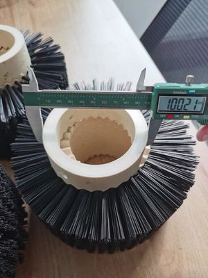 Industrial Interlocking Cylinder Brush Gear Type Combined Roller Brush