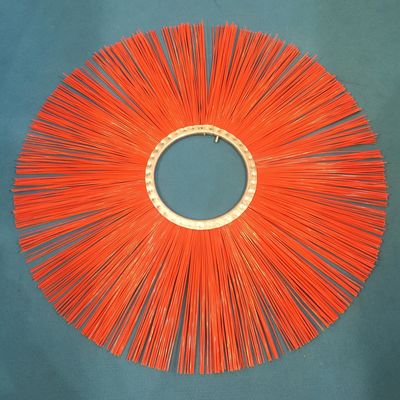 CE Steel Ring Street Sweeper Power Broom  Flat Poly Brushes