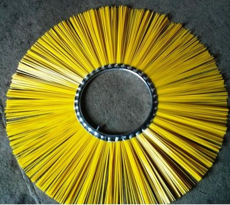 CE Steel Ring Street Sweeper Power Broom  Flat Poly Brushes