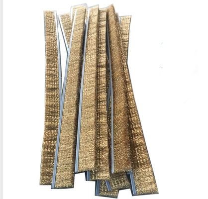 Crimped 19.5mm Base Width Derusting Copper Wire Strip Brush