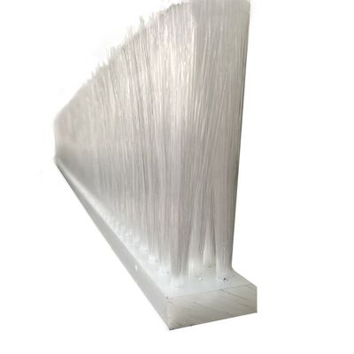 White Plastic Straight Wire PP Slat Brush For Cement Mixer