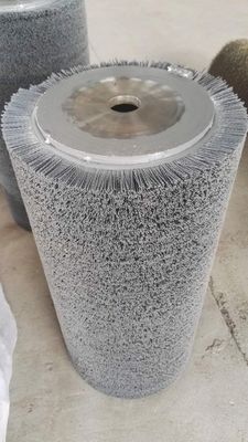 Cylindrical Brush Sander PP Wire For Industrial Nylon Wire Brush Roller For Cleaning And Dusting